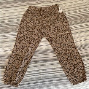 Leopard Print Jogger Pants